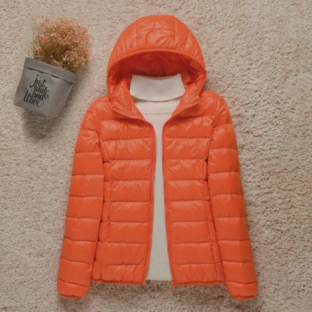 Veste matelassée légère et chaude pour femme avec capuche