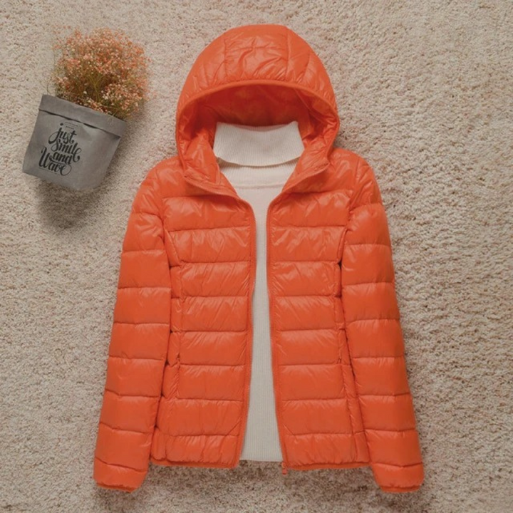 Veste matelassée légère et chaude pour femme avec capuche