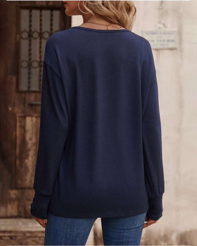 Emmie | Pull col en V