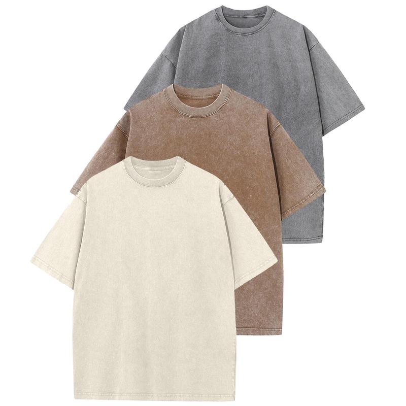Lot de 3 T-shirts oversize tendance pour femmes avec coupe ample
