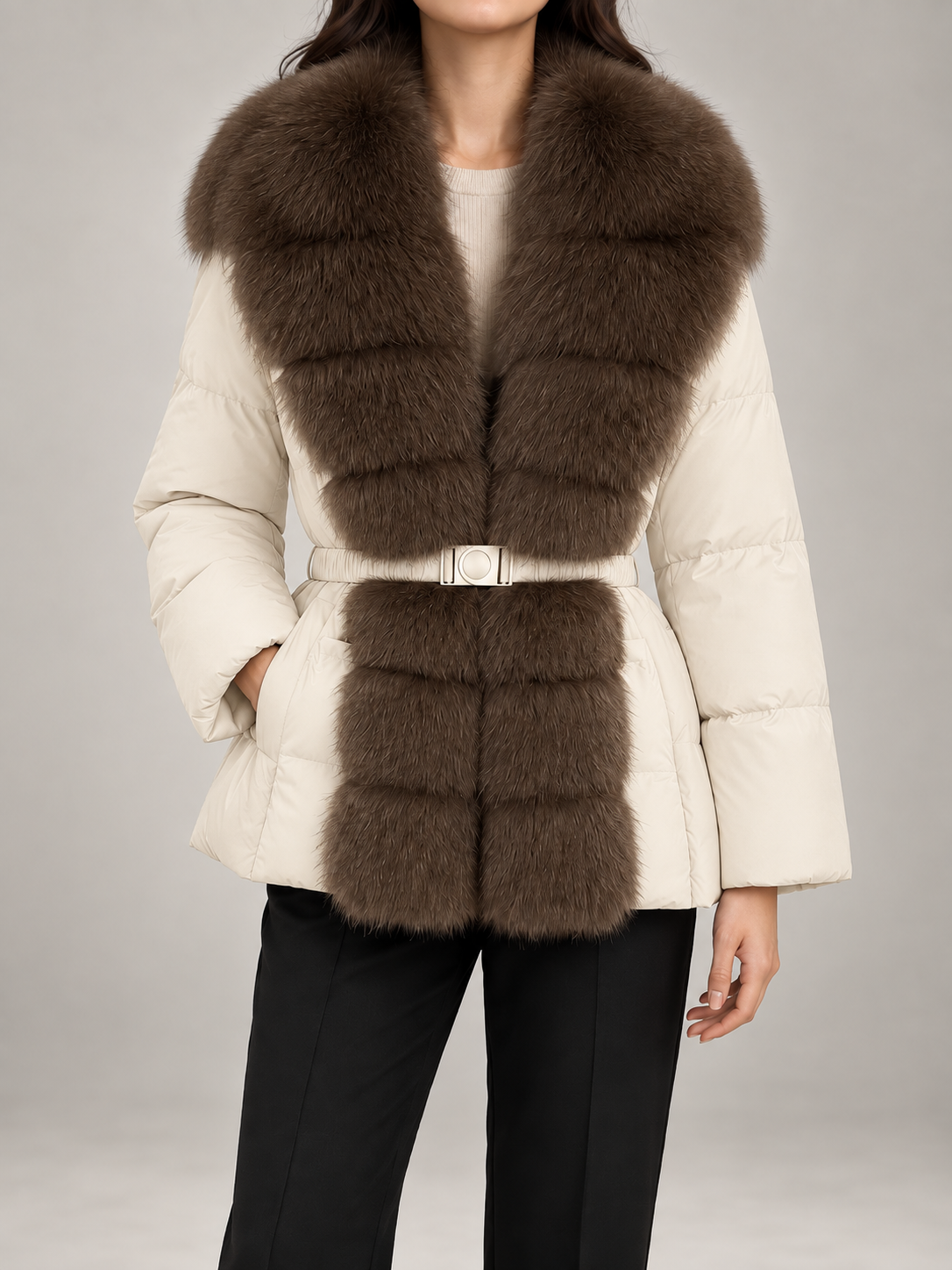 White And Brown / XL