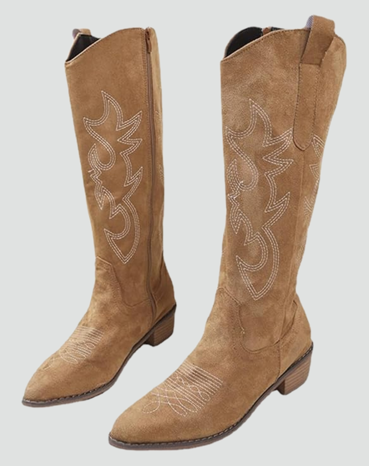 Stylish High Cowboy Women's Boots with Heel