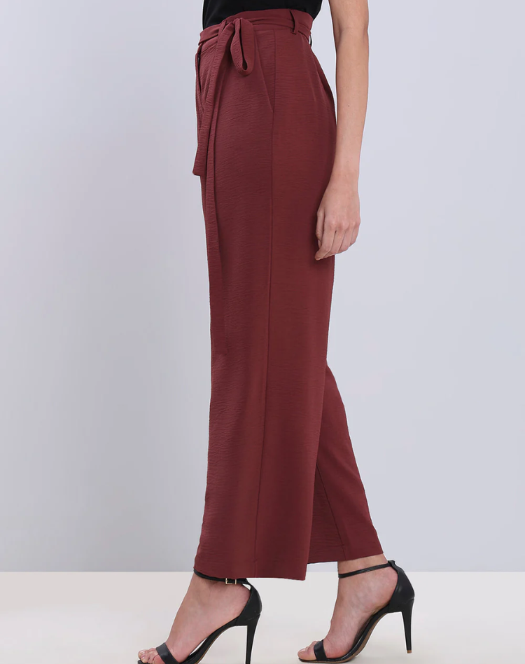 Elegante Luchtige Dames Palazzo Broek met Hoge Taille