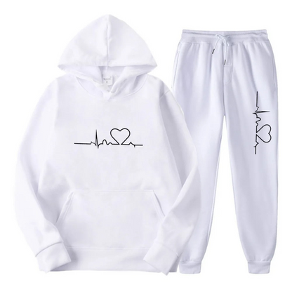 Comfortabele Oversized Dames Hoodie Trainingspak Set