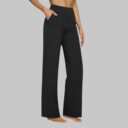 Stijlvolle Vrouwen Broek met Hoge Taille en Zakken