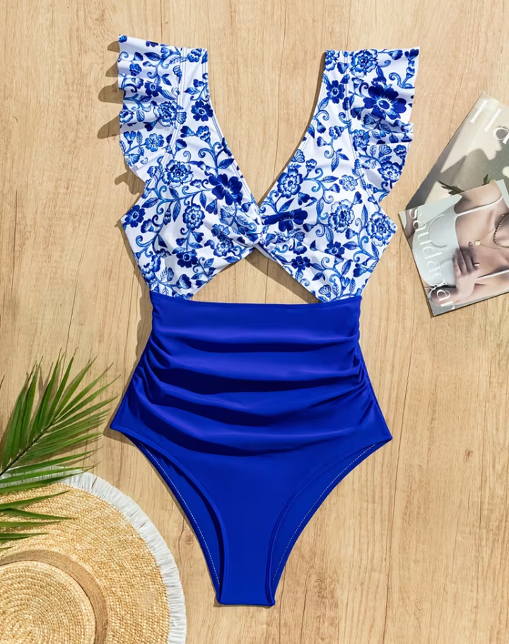 Herlinda | Ruffle Bikini Set with High Waist