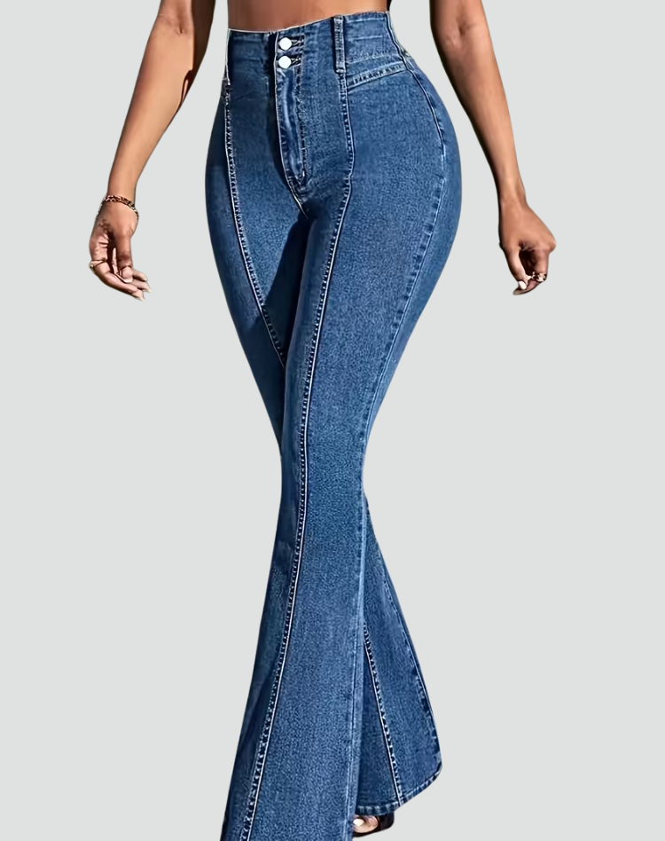 Beverley | Playful Flared Jeans with Bow Details