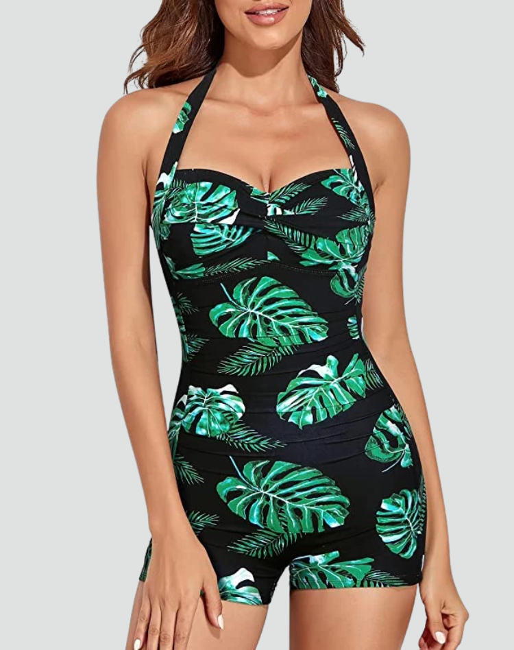 Crystal | Maillot de bain rétro avec short