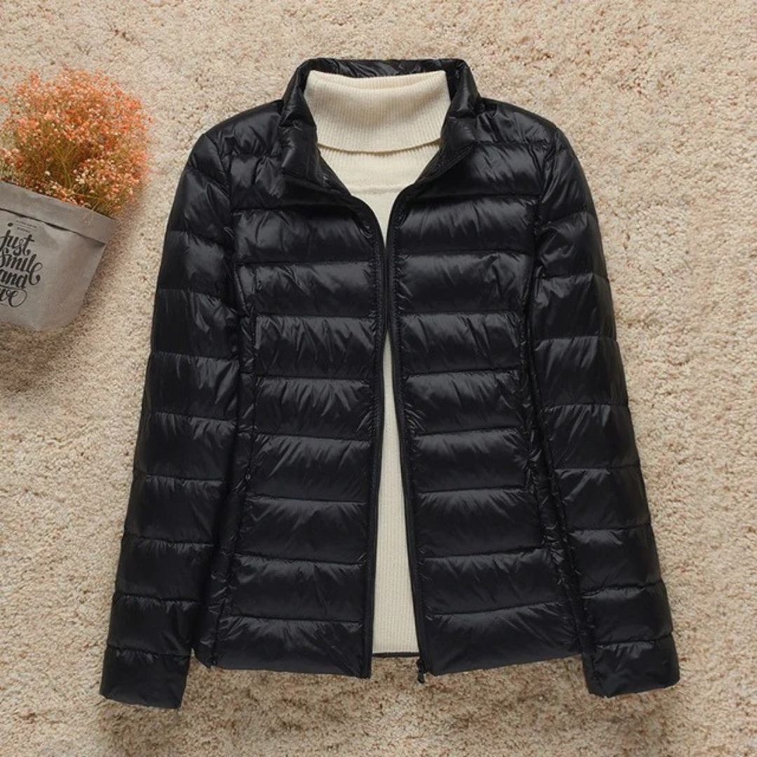 Veste matelassée légère et chaude pour femme avec capuche