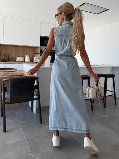 Joni | Maxi Denim Jurk