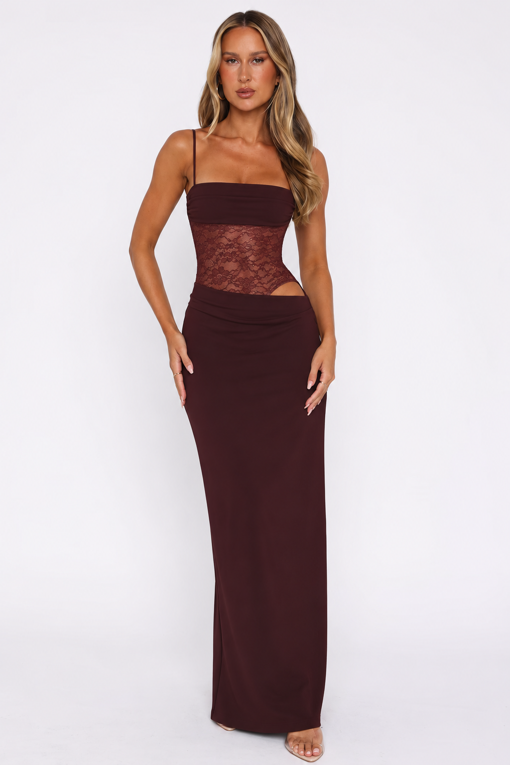 Sophia | Robe maxi élégante en dentelle