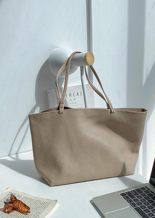 Elegante Ruime Leren Dames Shopper Tas