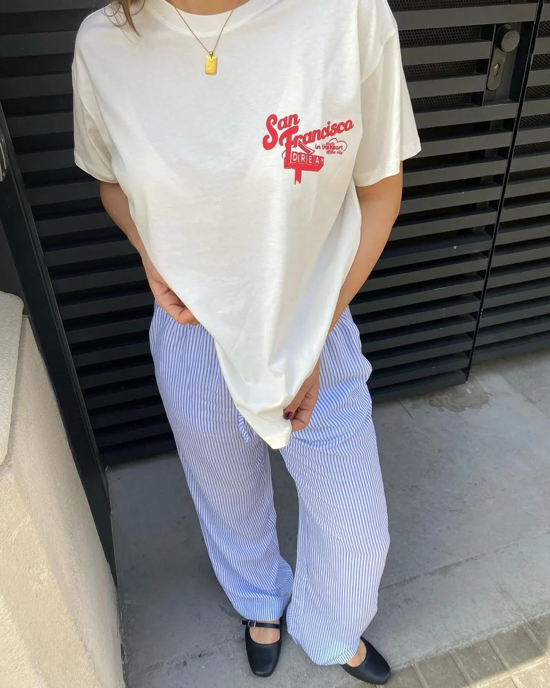 Kaara | Casual Gestreepte Loungebroek