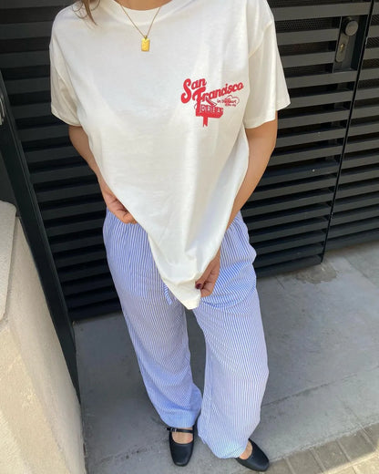 Kaara | Casual Gestreepte Loungebroek