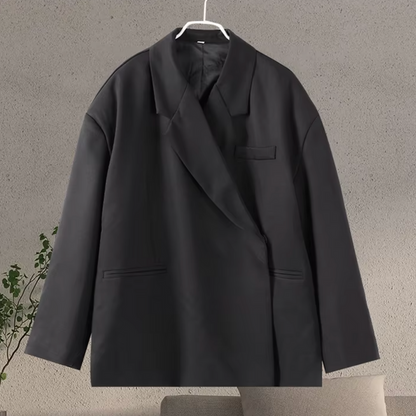 Trendy Oversized Dames Blazer met Lange Pasvorm