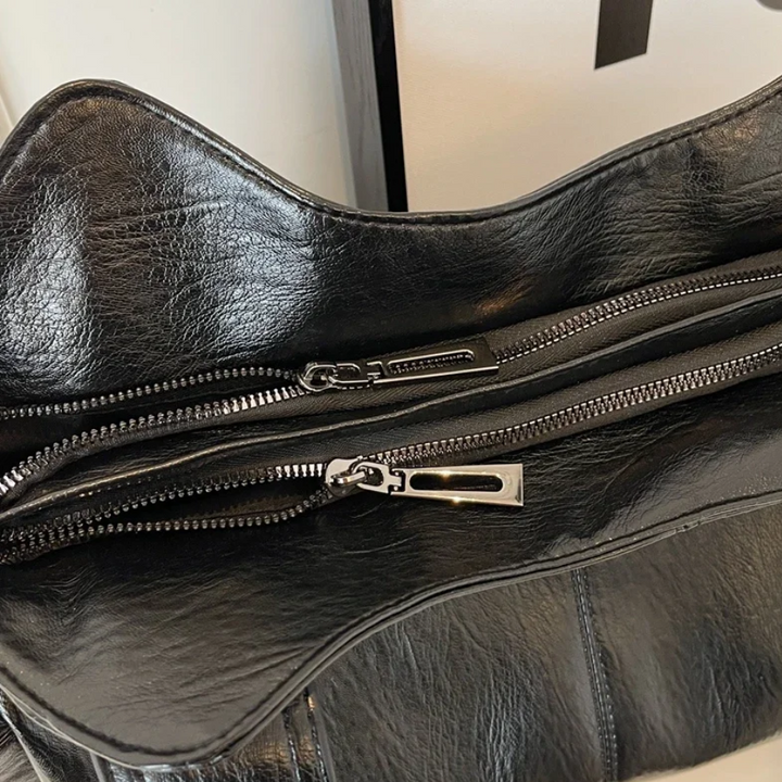 Stijlvolle Luxe Dames Schoudertas met Rits
