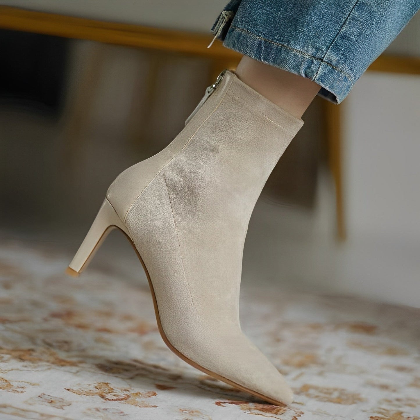 Joda | Elegante Enkellaarzen met Hak