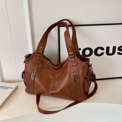 Stijlvolle Luxe Dames Schoudertas met Rits