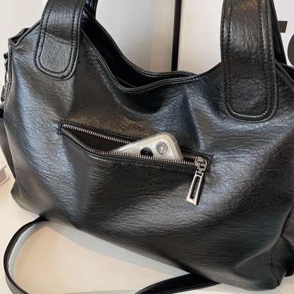 Stijlvolle Luxe Dames Schoudertas met Rits