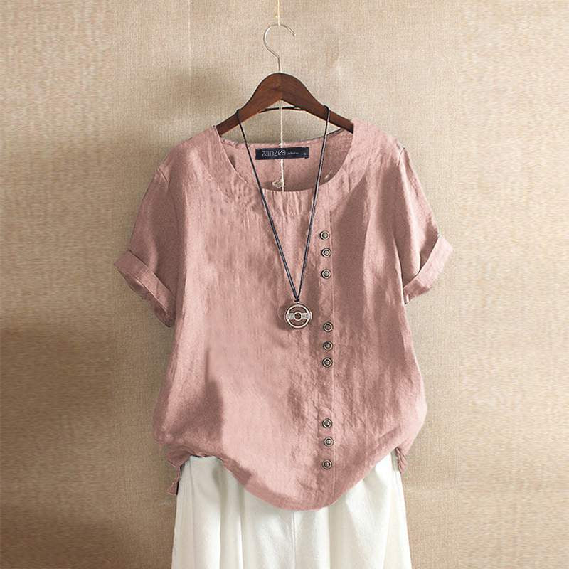 Katja | Linnen Knoopdetail Top