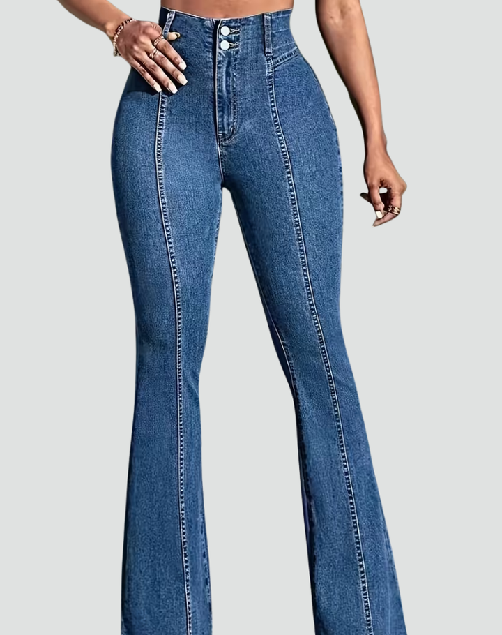Beverley | Playful Flared Jeans with Bow Details