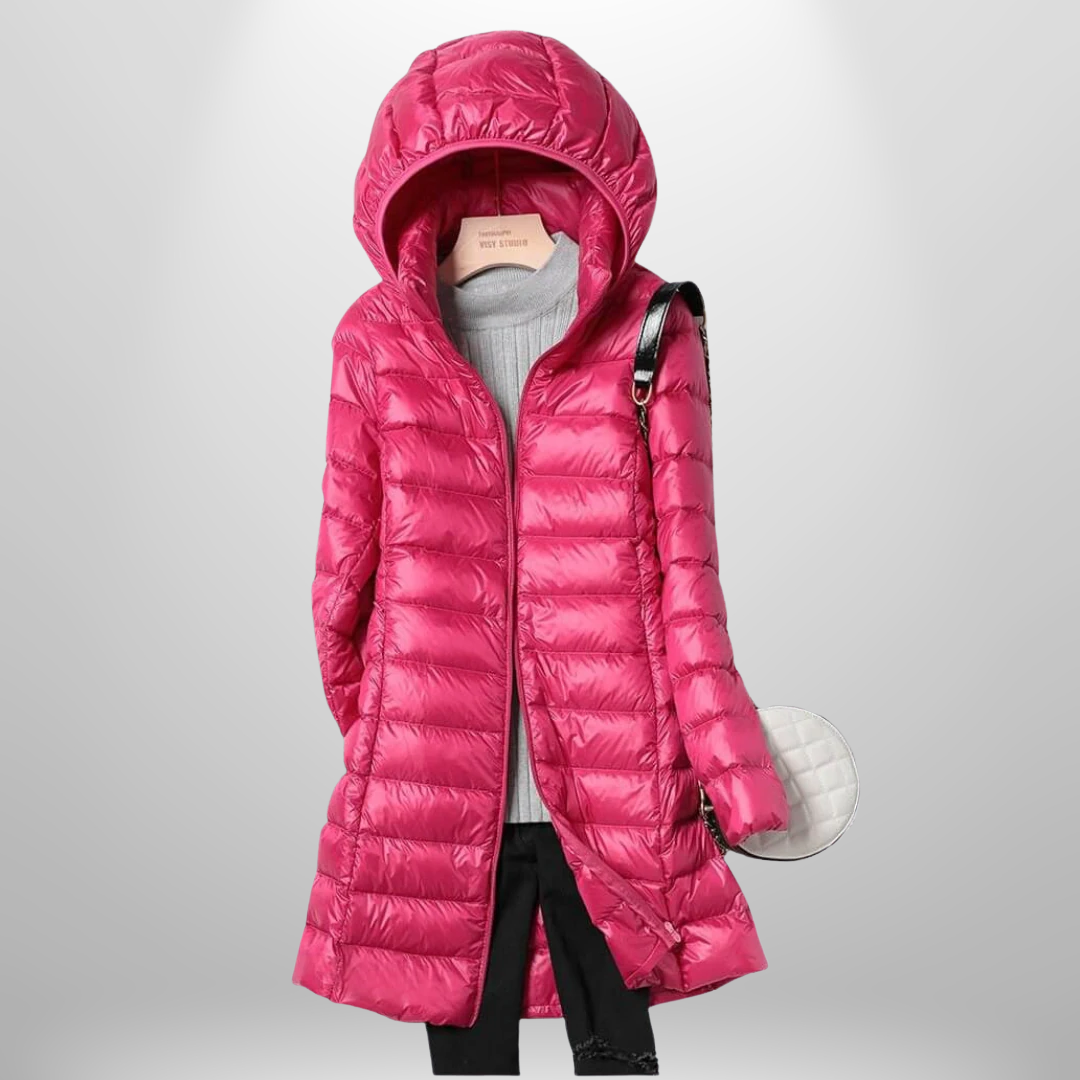 Women's Lightweight Quilted Puffer Jacket with Hood