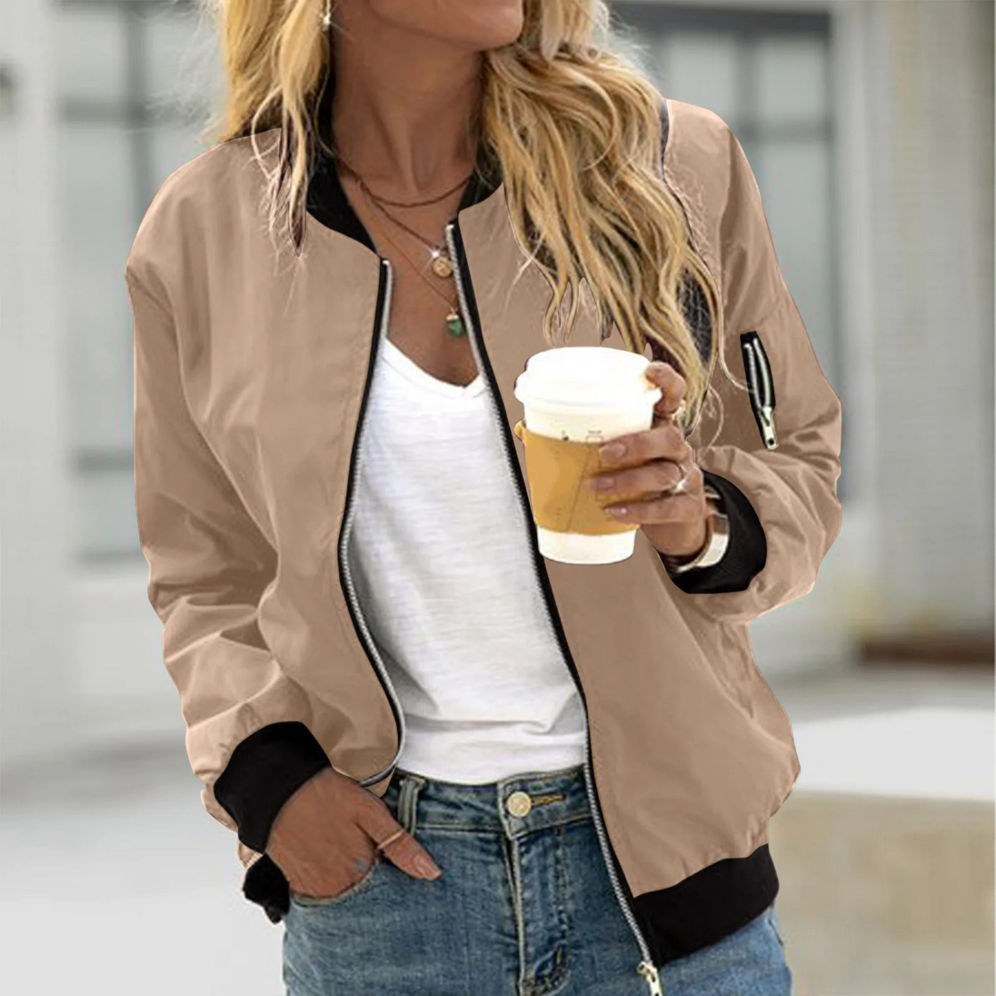 Trendy Comfortabele Bomberjack Dames