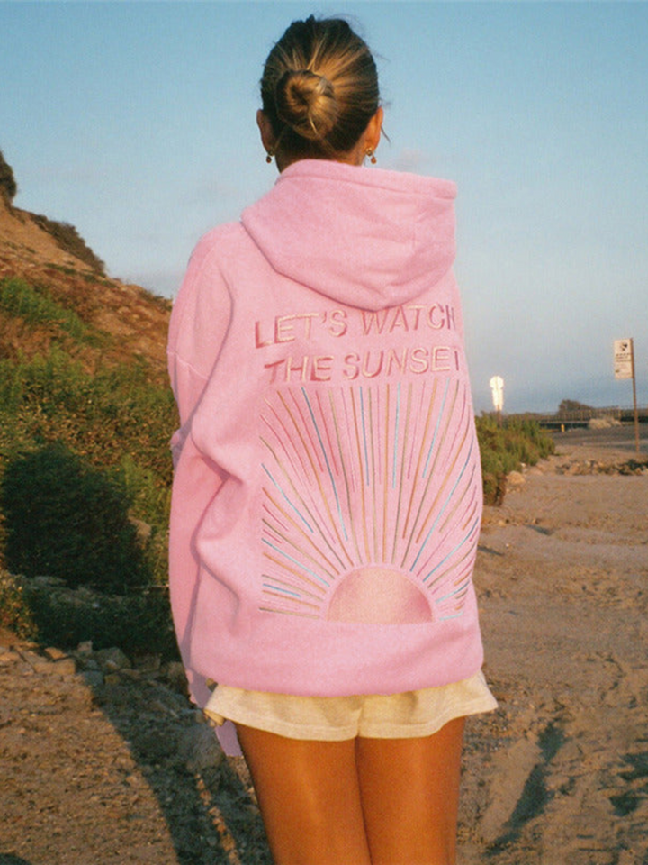Merel | Sweat à capuche oversize confortable Sunset
