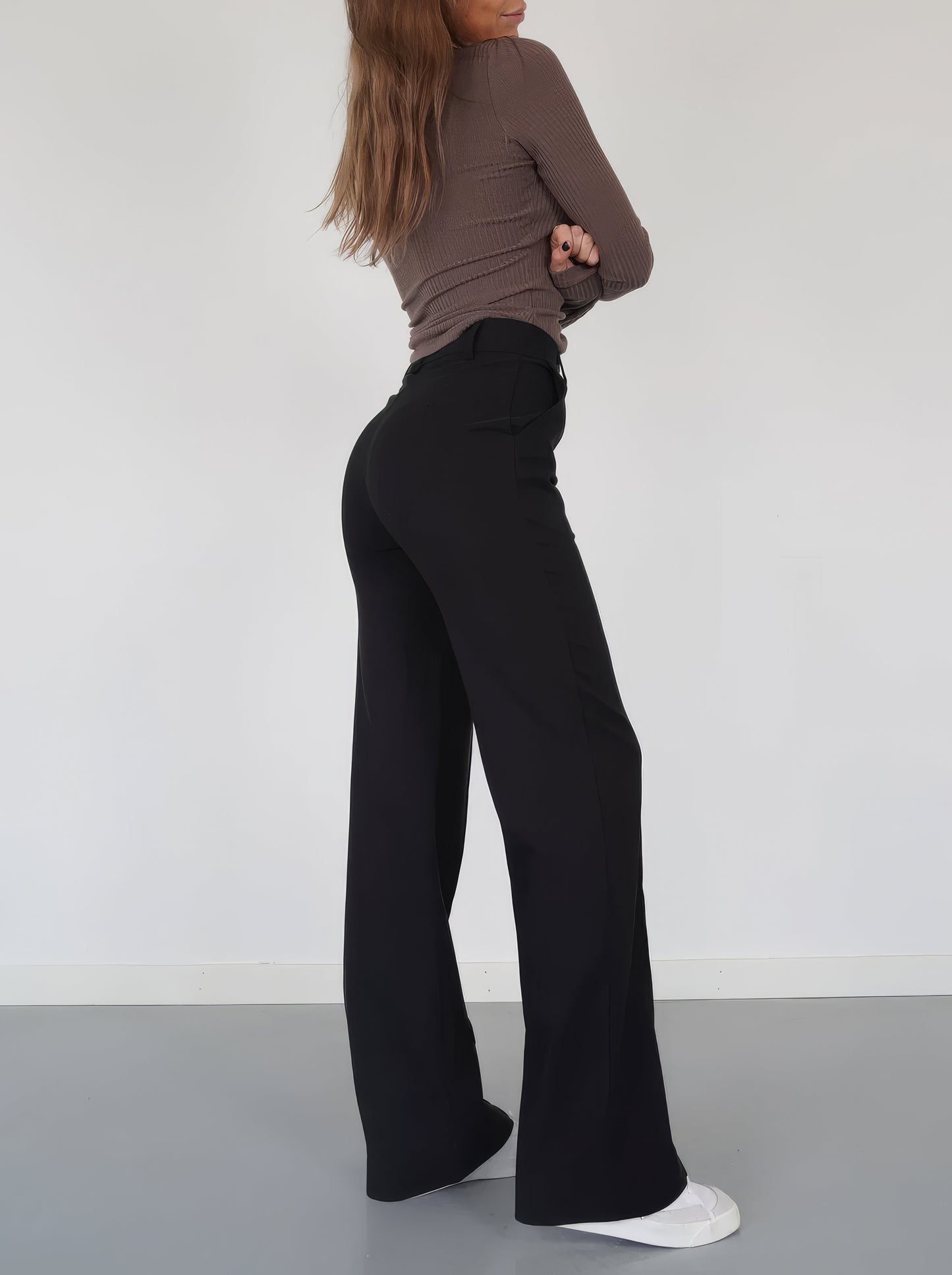 Arna | Elegante High-Waist Pantalon met Rechte Pijp