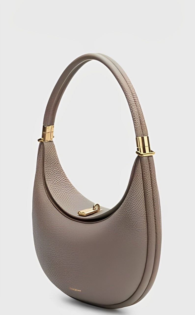 Thonia | Chique Minimalistische Halvemaan Schoudertas
