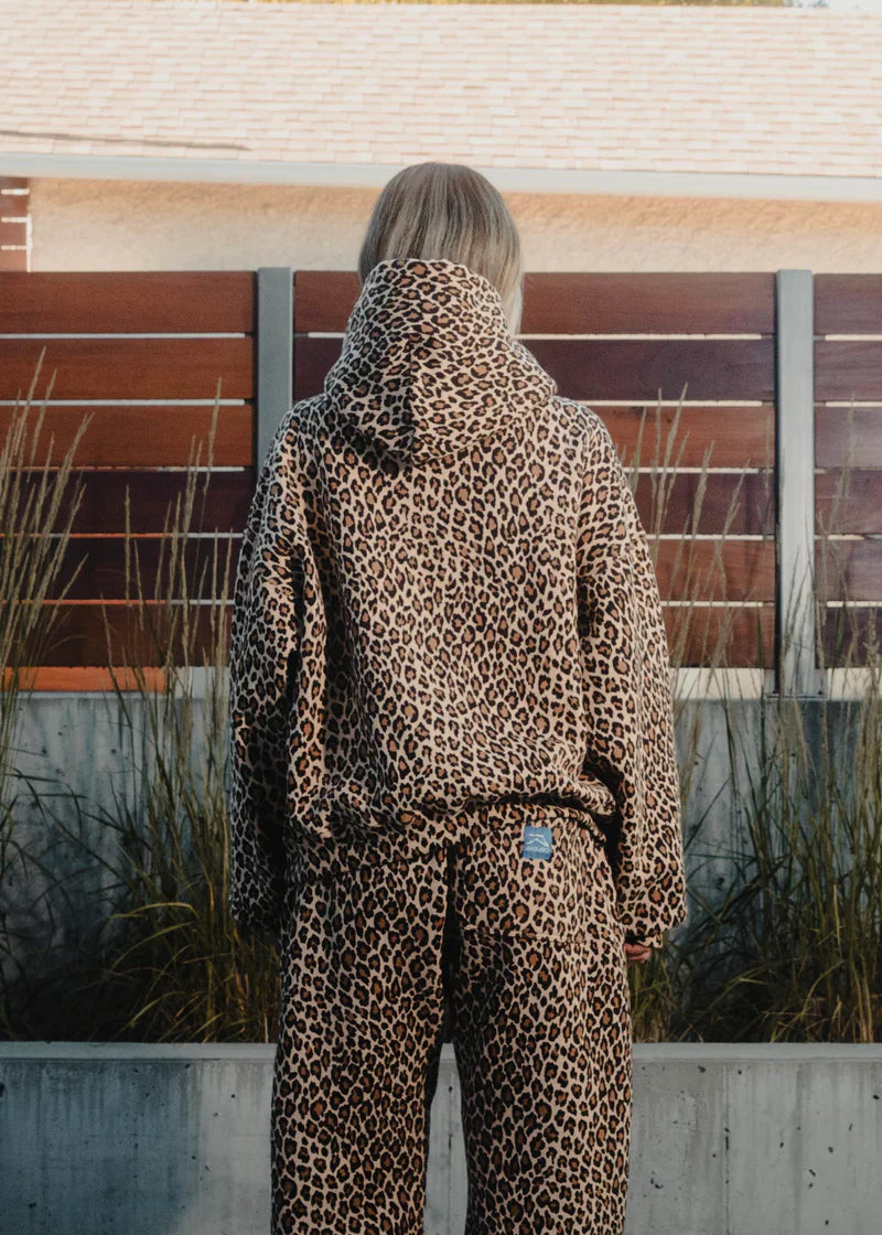 Comfortabele Trendy Dames Hoodie Met Panter Print