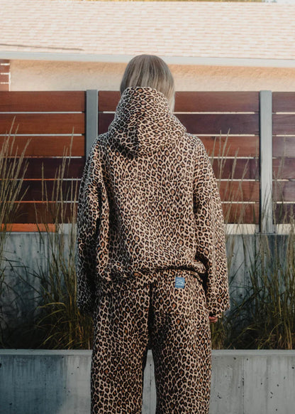 Comfortabele Trendy Dames Hoodie Met Panter Print