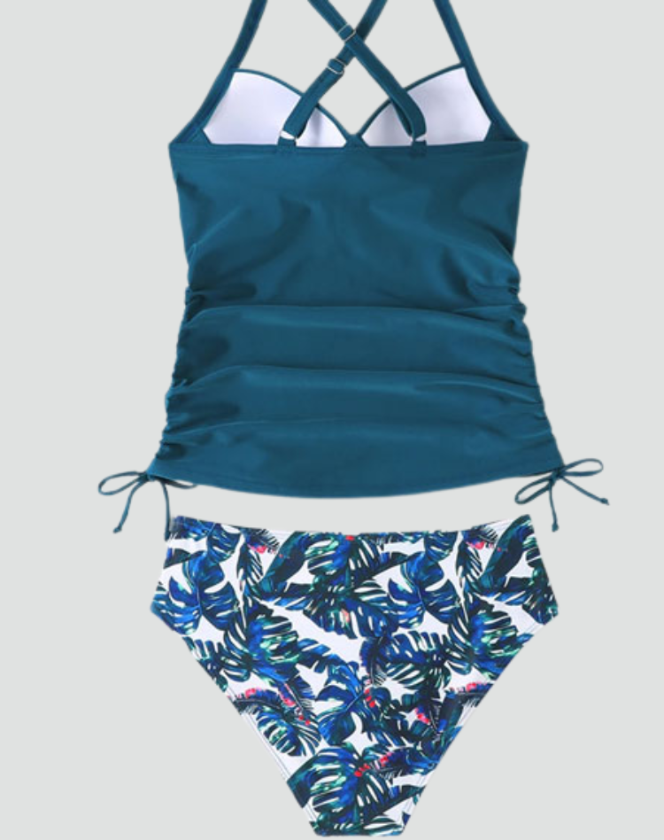 Yasmin | Leopard Print Tankini Set