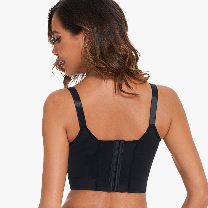 Women's Shaping Bra with Adjustable Straps and Wide Back Closure
