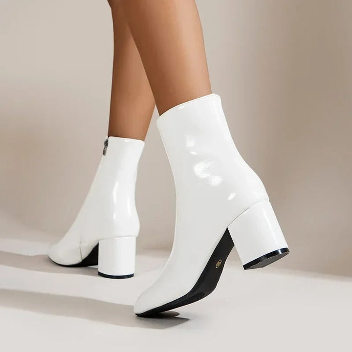 Trendy Elegant Women's Ankle Boots with Block Heel