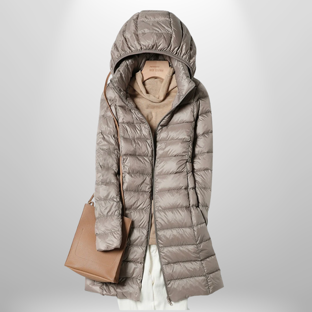 Women's Lightweight Quilted Puffer Jacket with Hood