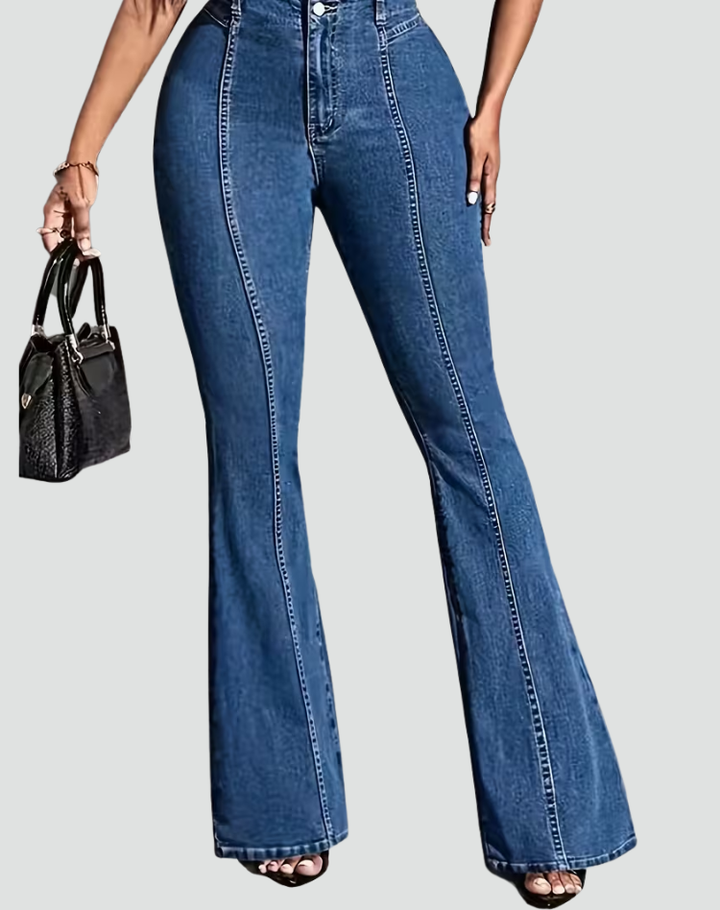 Beverley | Playful Flared Jeans with Bow Details