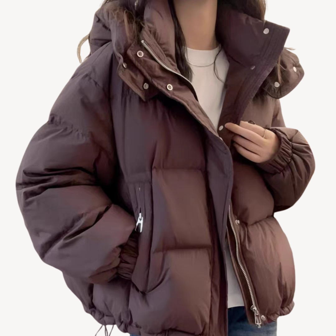 Trendy Warme Dames Puffer Jas met Capuchon