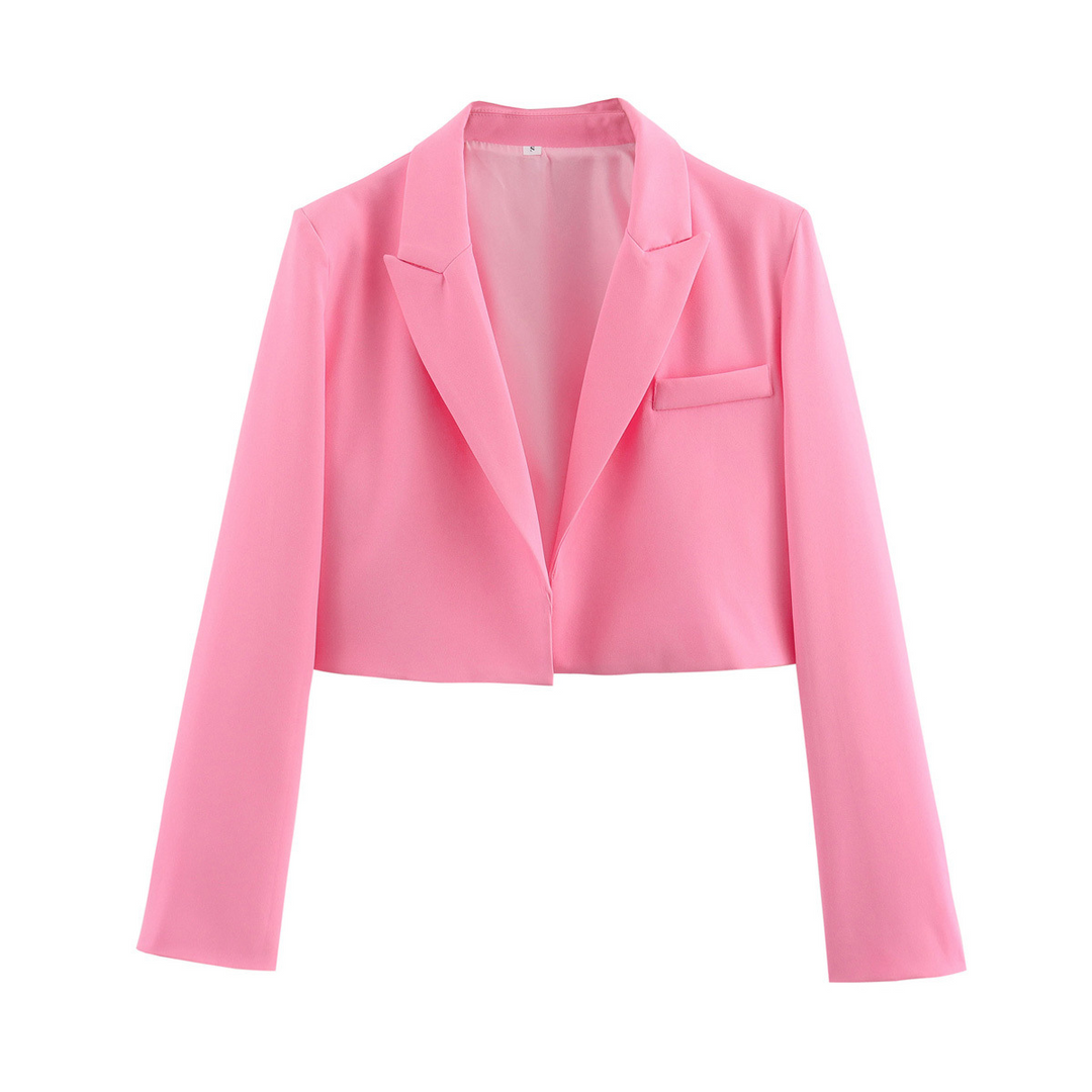 Mita | Cropped Blazer with Classic Lapels