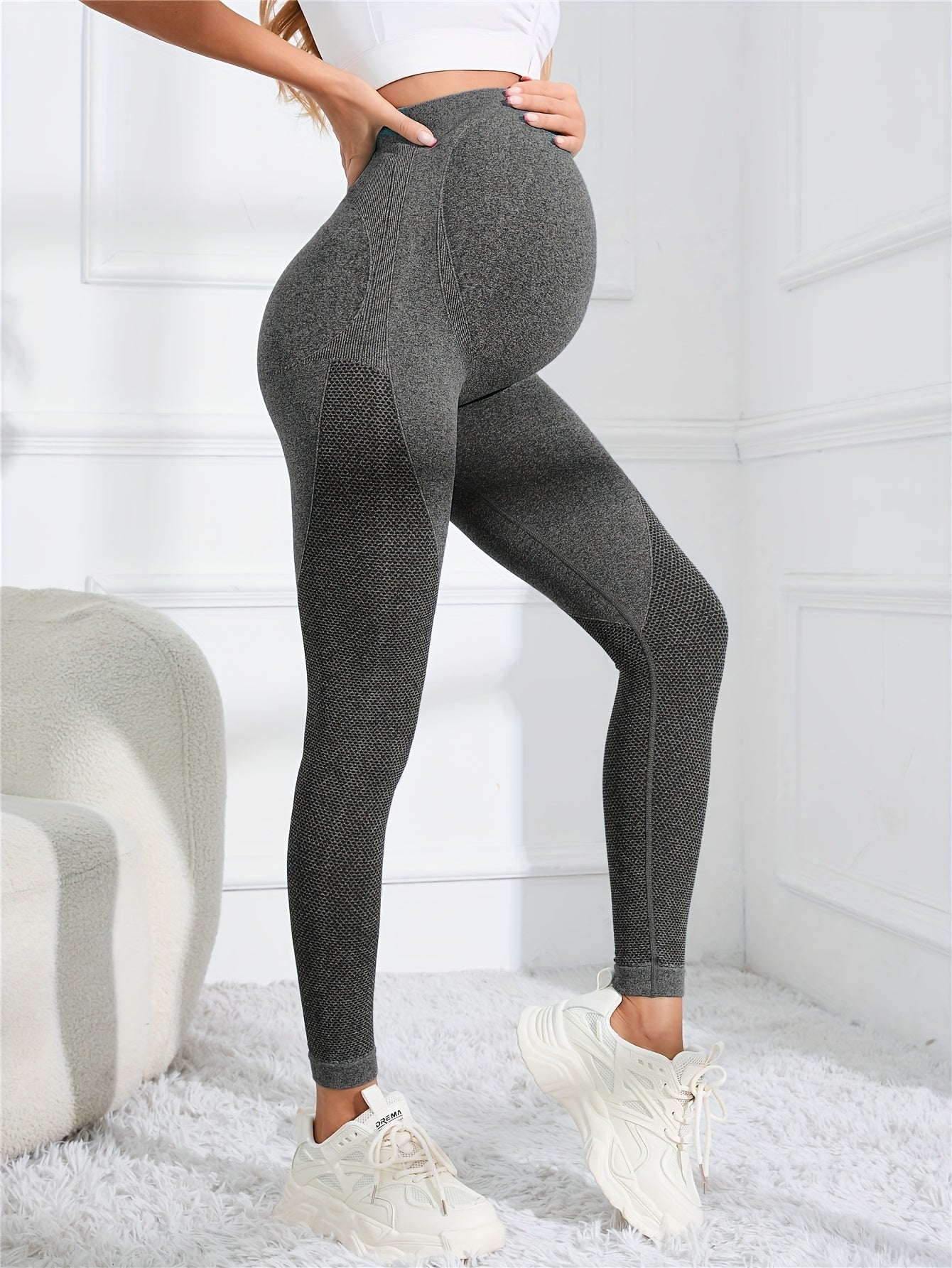 Comfortabele Dames Zwangerschapslegging met Hoge Taille