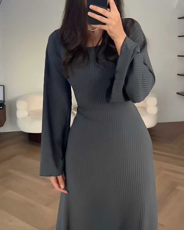 Nora | Elegante Gebreide Maxi Jurk
