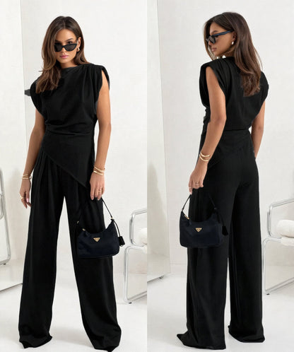 Jade |  Chic Mouwloze Twee-Delige Set