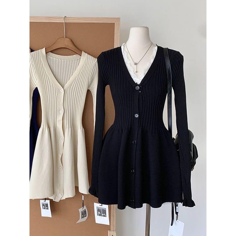 Patrizia | Getailleerd Gebreid Vestjurkje