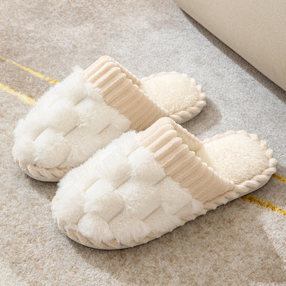 Comfortabele Luxe Dames Pantoffels met Bontvoering