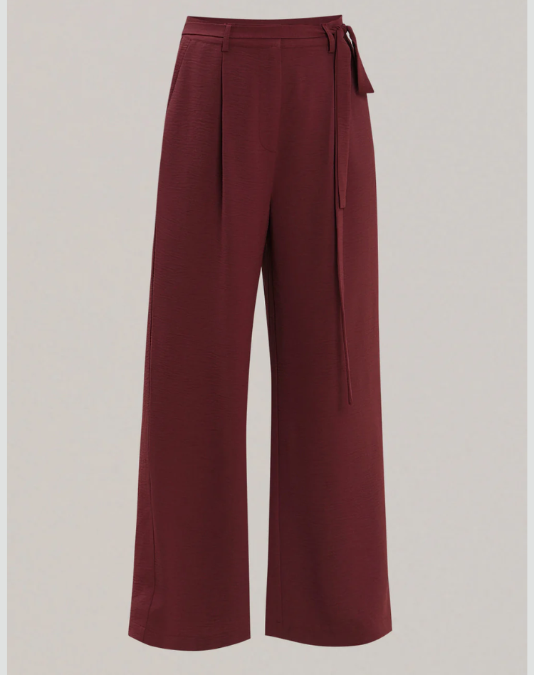 Elegante Luchtige Dames Palazzo Broek met Hoge Taille