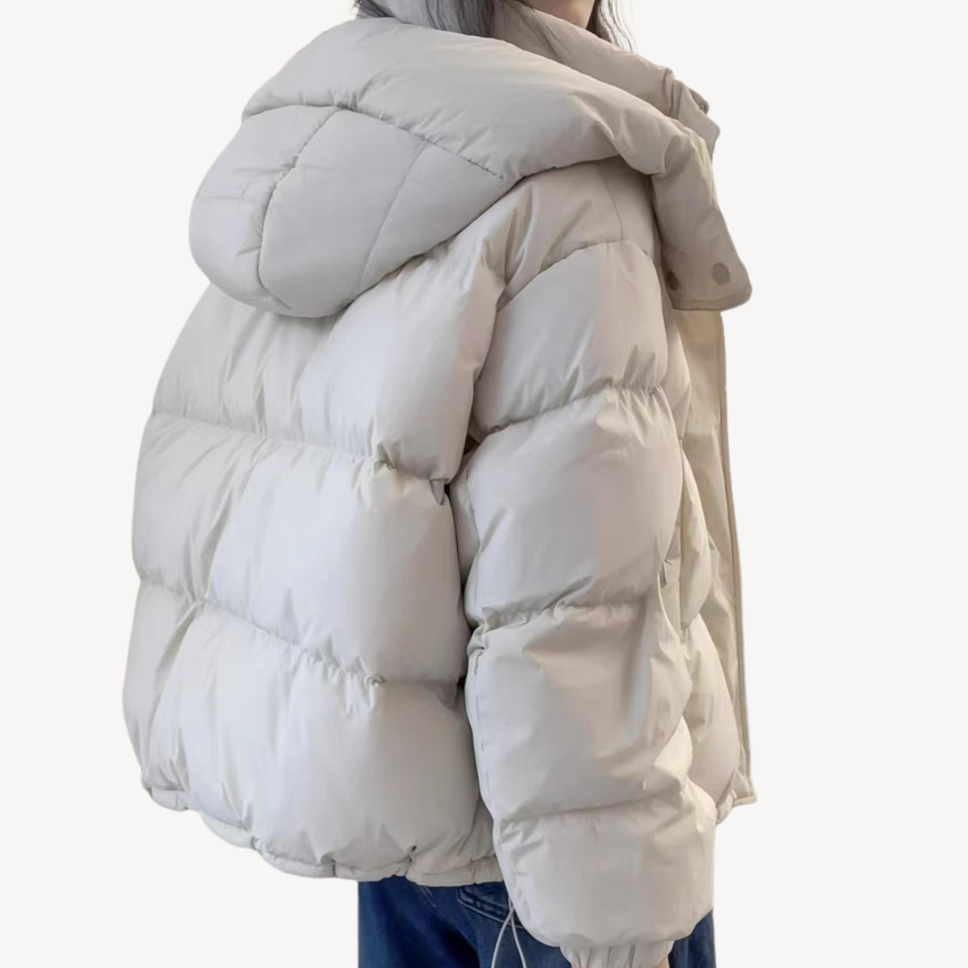 Trendy Warme Dames Puffer Jas met Capuchon