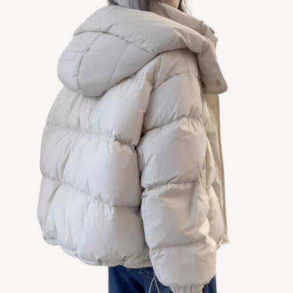 Trendy Warme Dames Puffer Jas met Capuchon