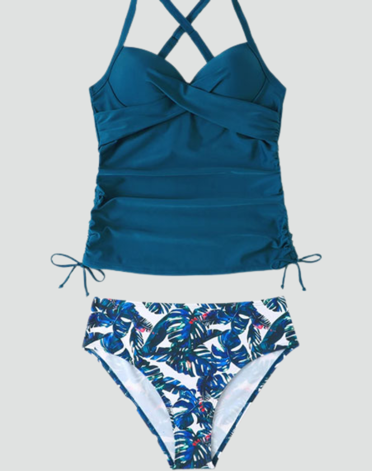 Yasmin | Leopard Print Tankini Set
