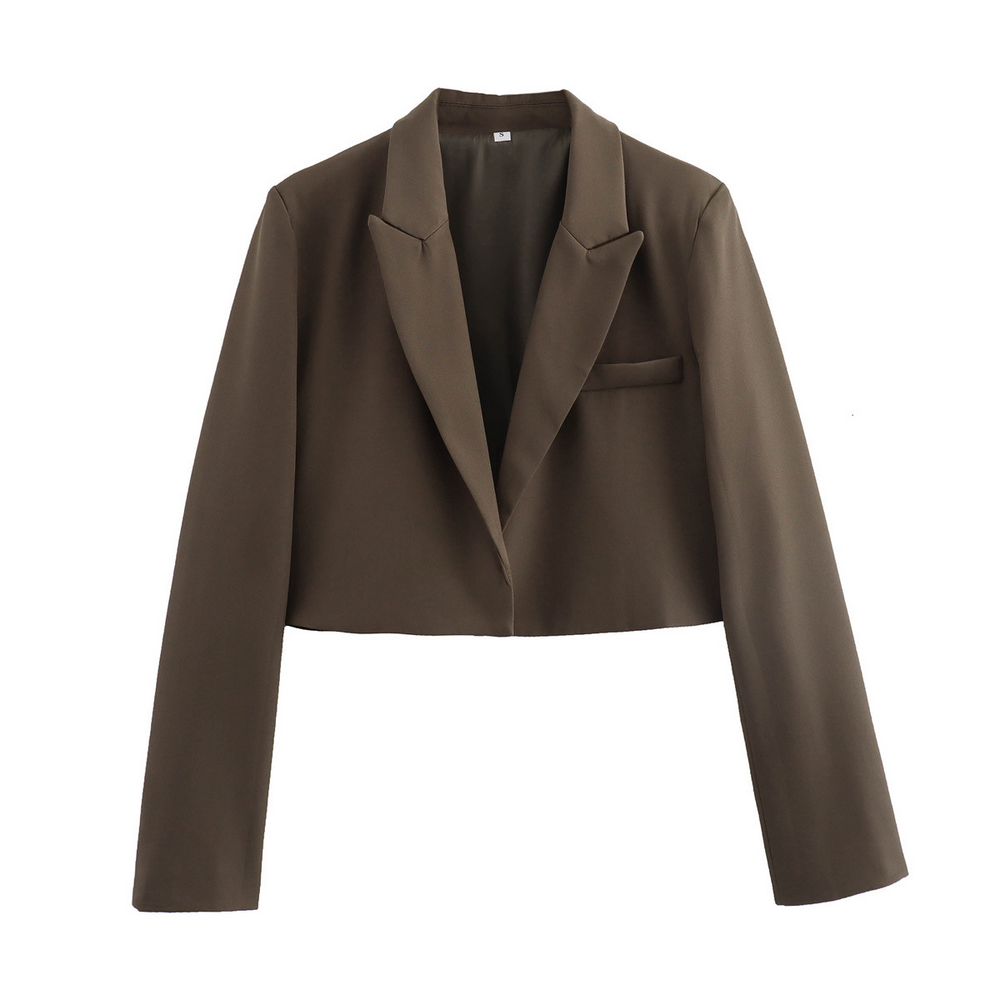 Mita | Cropped Blazer with Classic Lapels