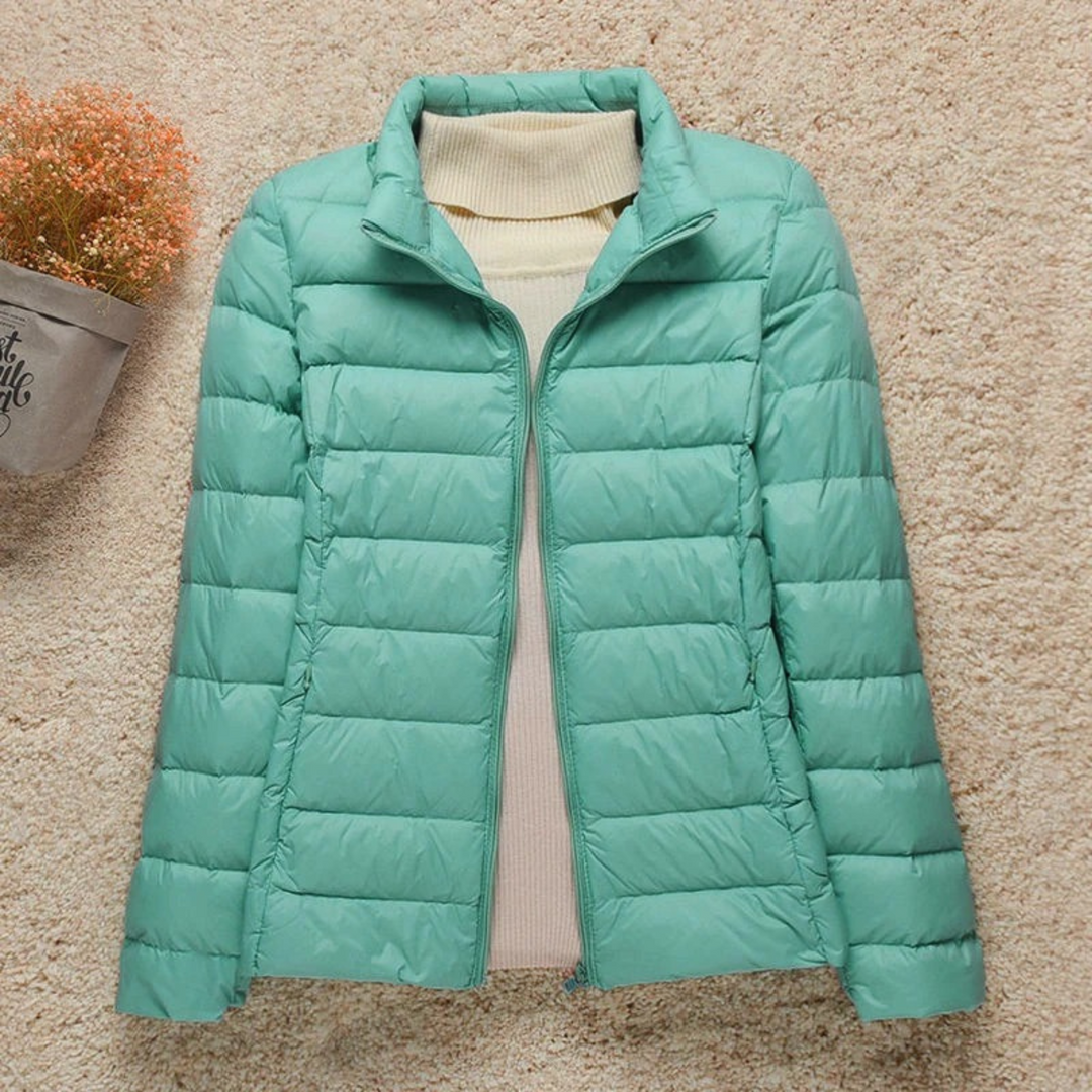 Veste matelassée légère et chaude pour femme avec capuche